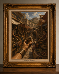 Ancient Bazaar in Golden Light