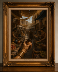 Ancient Market in a Gilded Frame