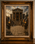 Ancient Temple at Golden Hour