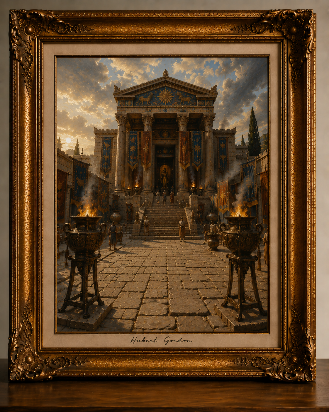 Ancient Temple at Golden Hour