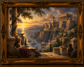 Golden Acropolis at Sunset