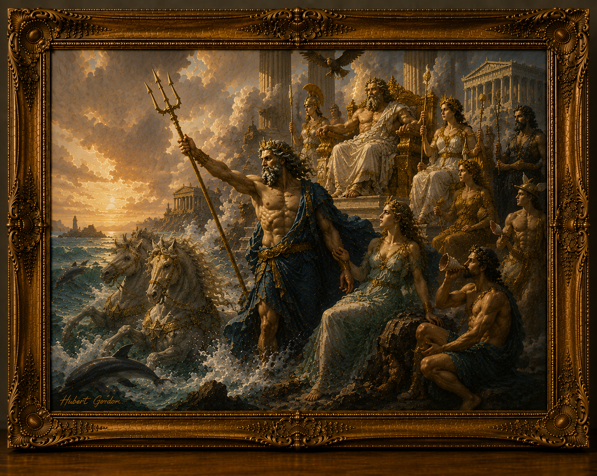Golden Pantheon by the Sea