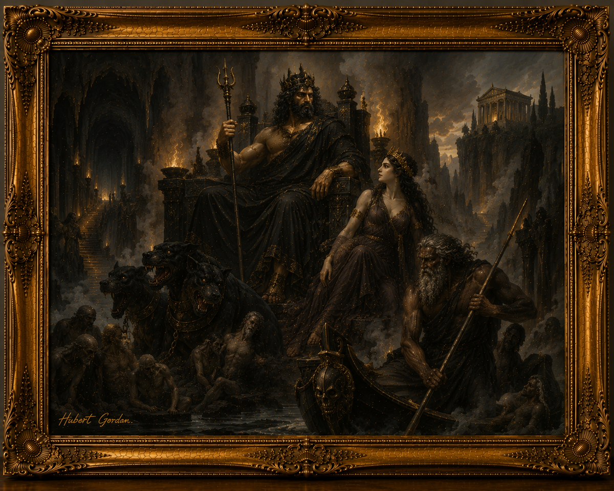 Hades Enthroned in the Underworld